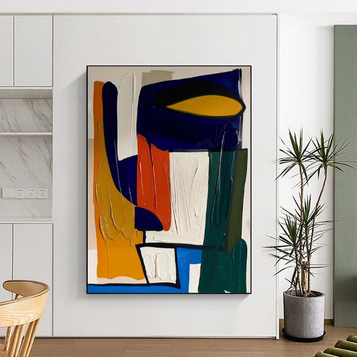 Staggering Custom Hand-Painted Abstract Painting for Home Bar Back Bar Wall LargeART0620