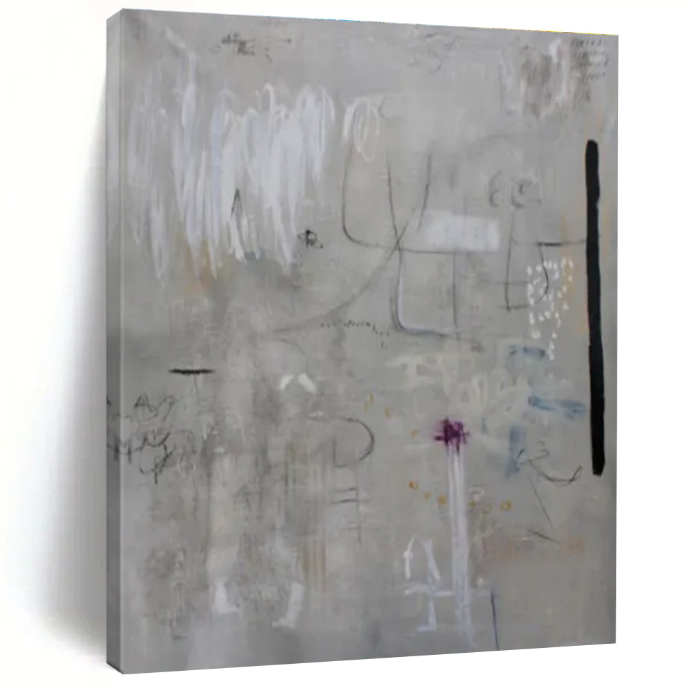 Hand-Painted Personalized Abstract Mural for Living Room & Office