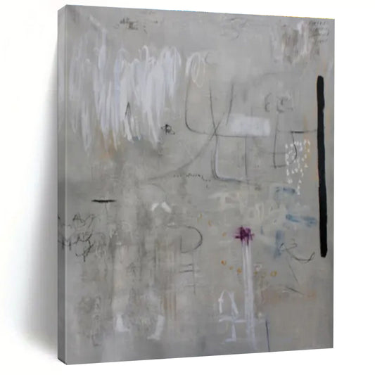 Hand-Painted Personalized Abstract Mural for Living Room & Office
