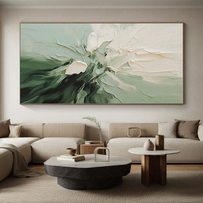Huge Bespoke Hand-Painted Abstract Wall Art for Home Theater Acoustic Wall LargeART0624