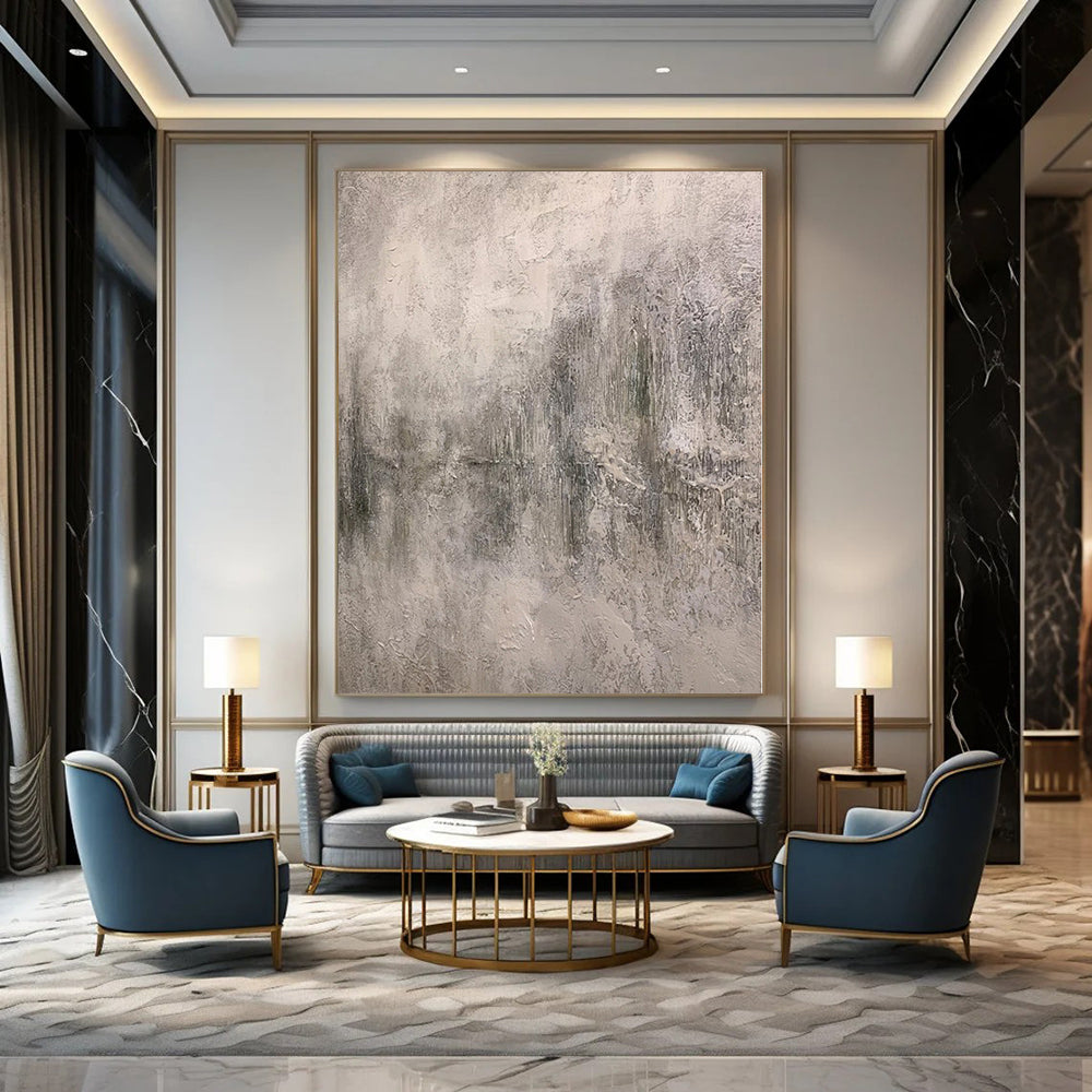 Large Hand-Painted Abstract Art for Retail Brand Headquarters