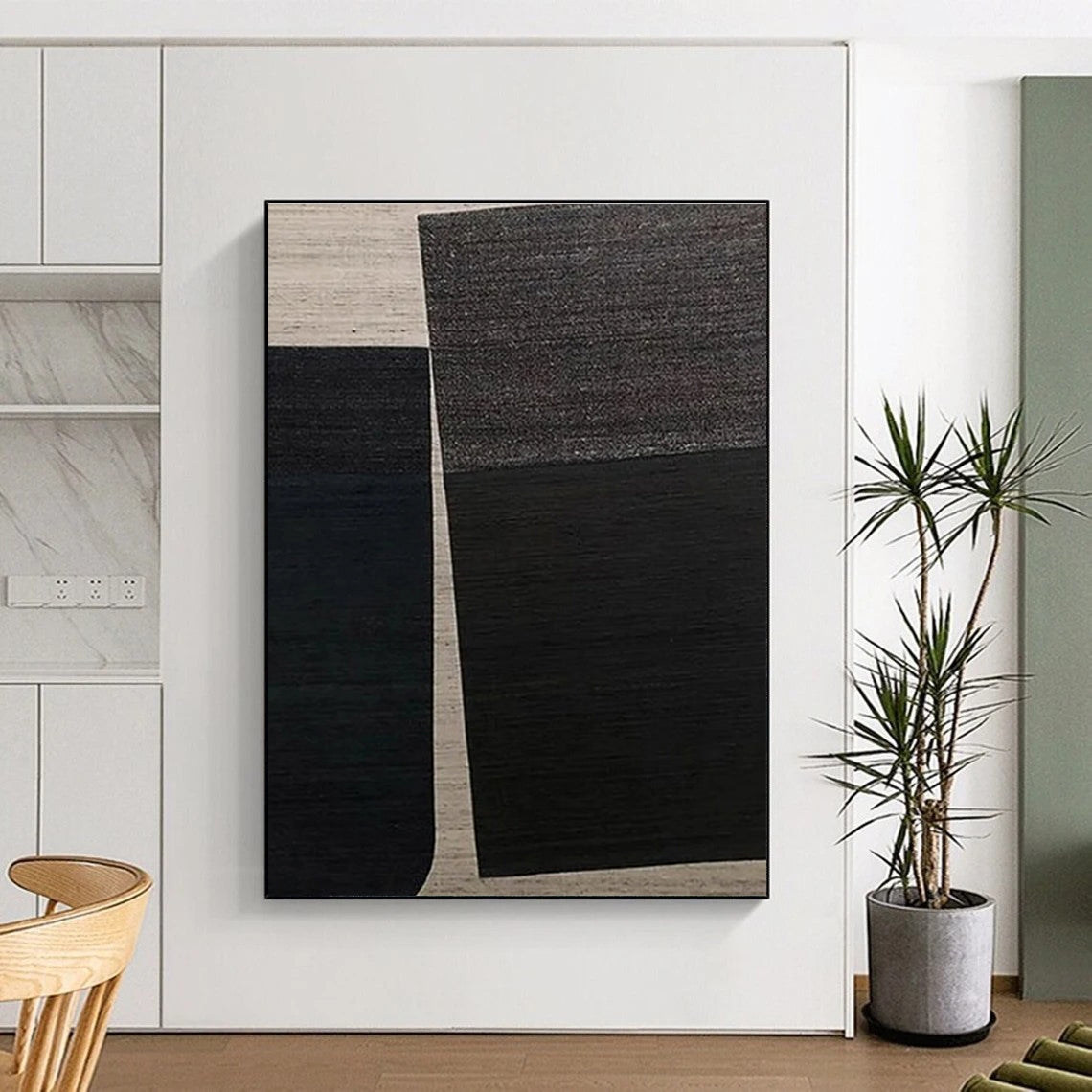 Super-Sized Custom Hand-Painted Abstract Art for Bookstores LargeART0660