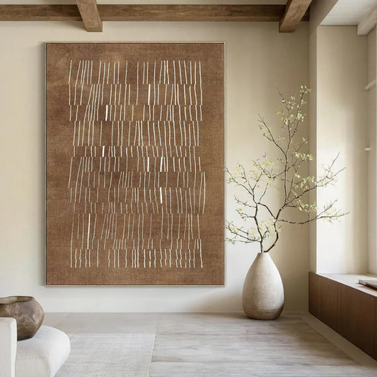Super-Sized Hand-Painted Modern Abstract Wall Decor for Family Home Teen Hangouts