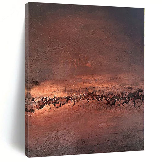 Oversized Commissioned Abstract Painting for Healthcare Facility Waiting Rooms