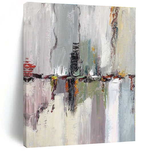 Mammoth Custom-Made Abstract Canvas for Nursery Crib Canopy Wall