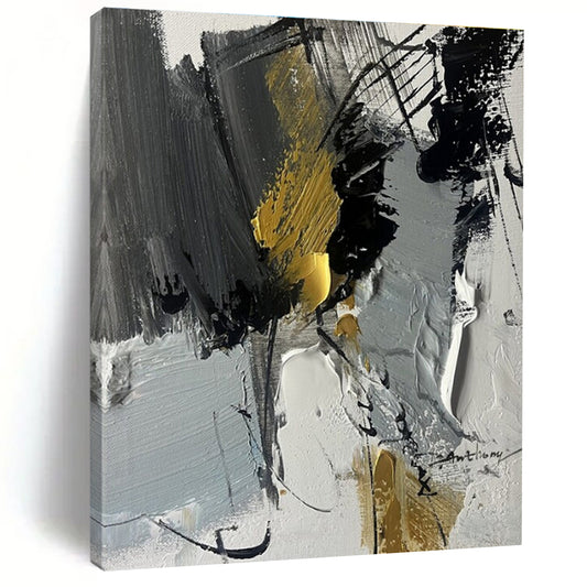 Giant Contemporary Abstract Canvas for Laundry Room Aesthetic Upgrade