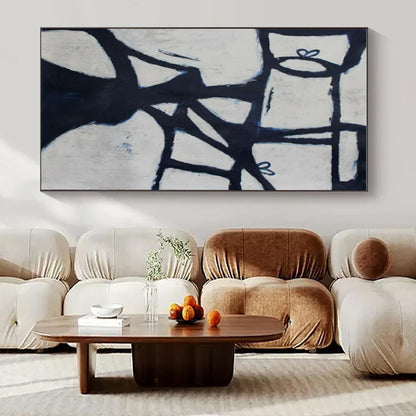 Custom Hand-Painted Abstract Canvas for Bar & Hotel Event Spaces