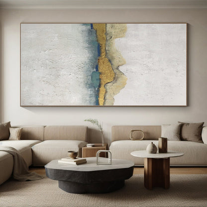 Staggering Custom Abstract Painting for Home Music Studio Equipment Wall