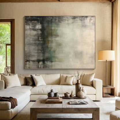 Colossal Hand-Crafted Abstract Canvas for Pet Retreat Wall