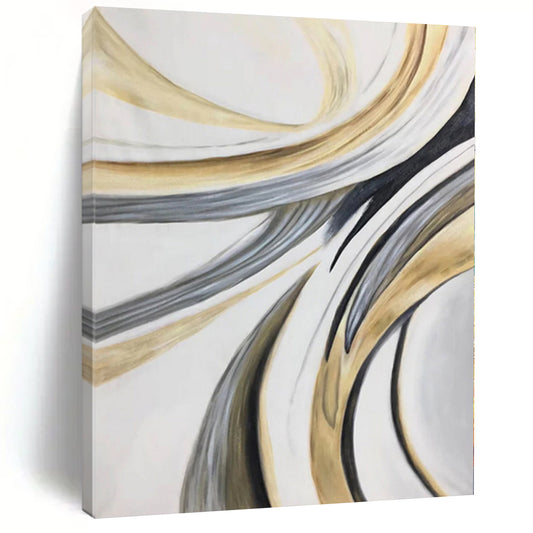 Large Custom Abstract Painting for Home Bar and Beverage Station Feature Walls