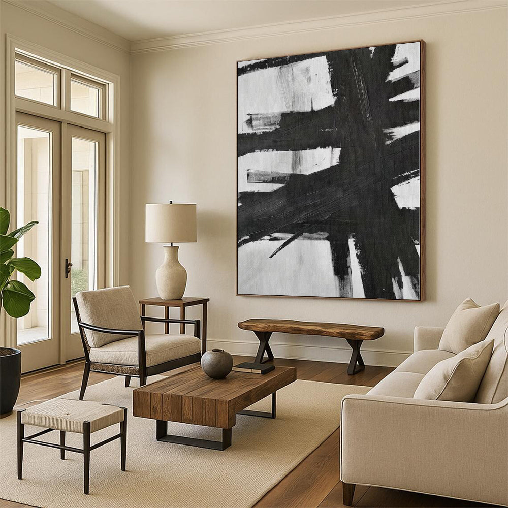Large Custom Abstract Art for Garage Workshop Feature Walls