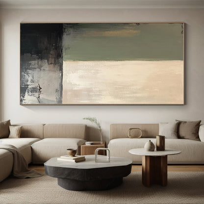 Made-to-Order Giant Hand-Painted Abstract Wall Art for Entryway Feature Wall