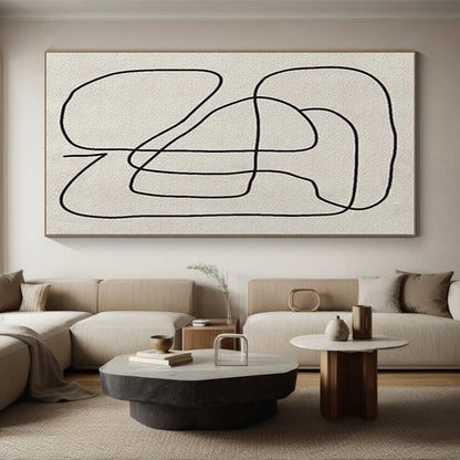 Large Custom Abstract Painting for Guest Room Welcoming Decor LargeART0682