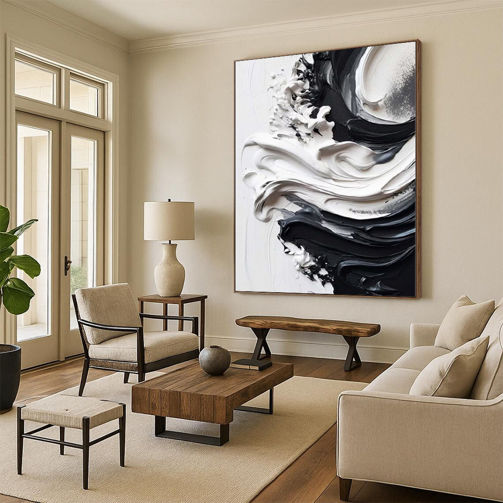 Grand Abstract Painting for Horse Stable Tack Rooms - Custom Acrylic on Linen