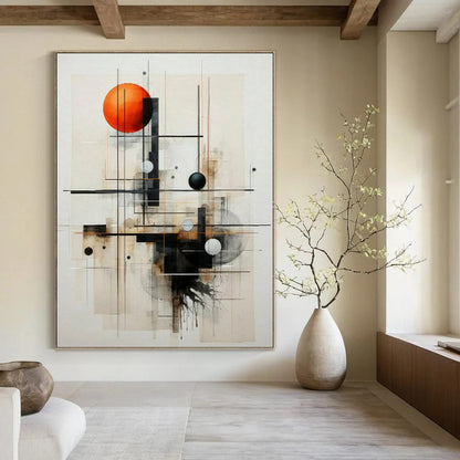 Glamorous Hand-Painted Modern Abstract Art for Bedroom Vanity Areas