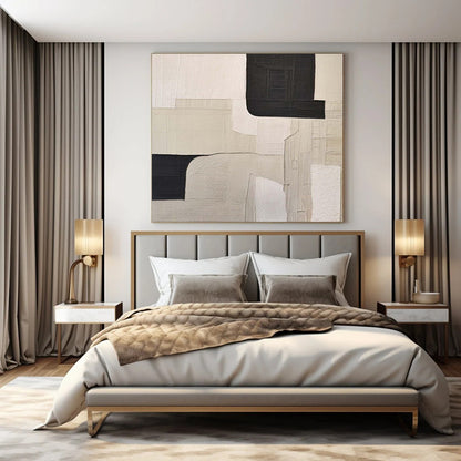 Monumental Handcrafted Abstract Canvas for Veterinary Specialty Clinic Consultation Rooms