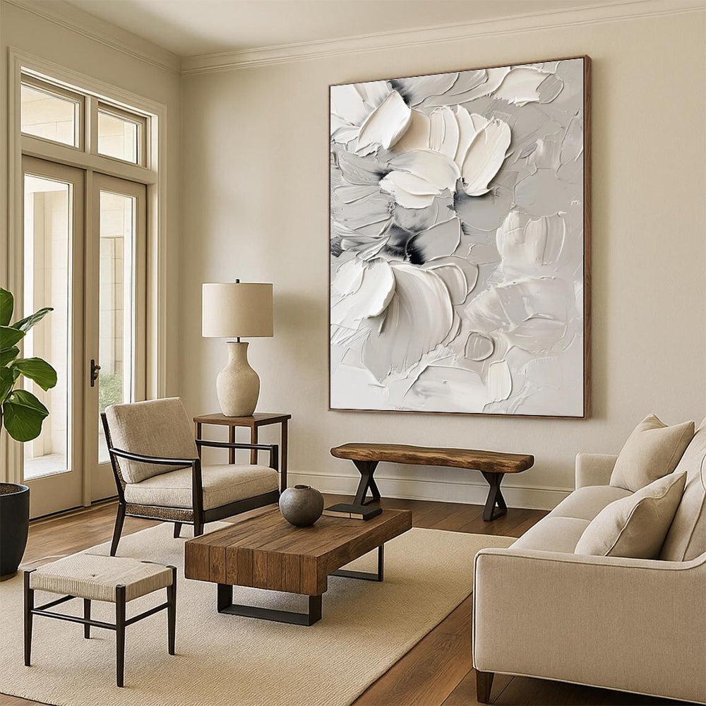 Massive Custom Hand-Painted Abstract Art for Walk-in Closet Style Wall