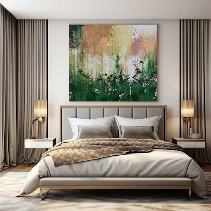 Hand-Painted Bespoke Abstract Canvas for Bar & Hotel Pool Decks