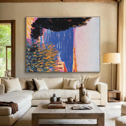 Extra-Gigantic Contemporary Abstract Mural for Gym Group Exercise Areas