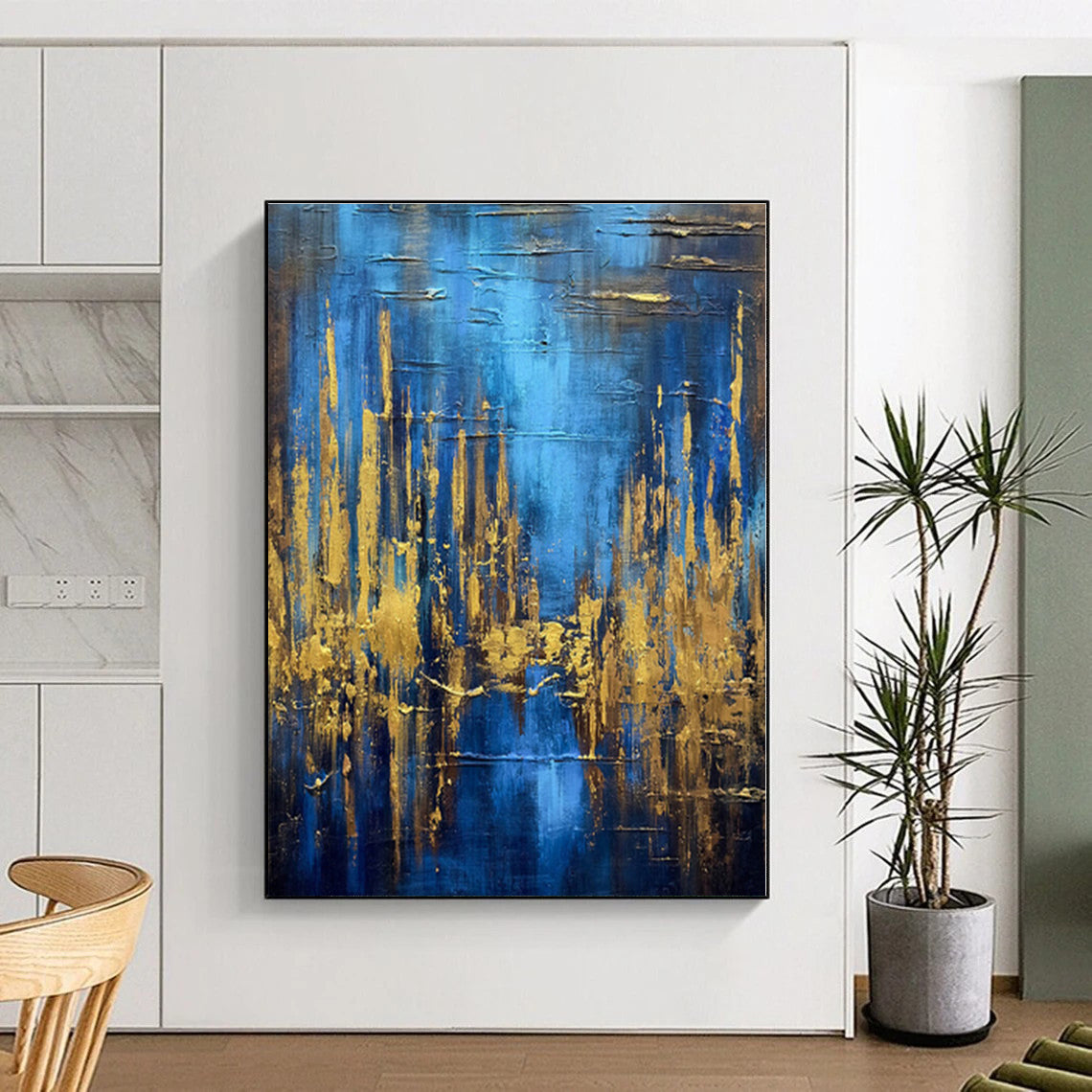 Super-Sized Custom Abstract Wall Art for Home Craft Room Worktable Wall