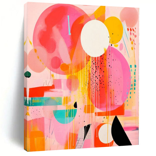 Super-Sized Hand-Painted Modern Abstract Wall Decor for Dining Room Behind Dining Buffets