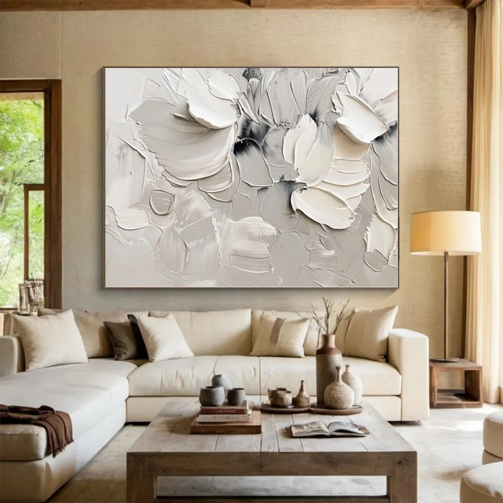 Massive Custom Hand-Painted Abstract Art for Walk-in Closet Style Wall