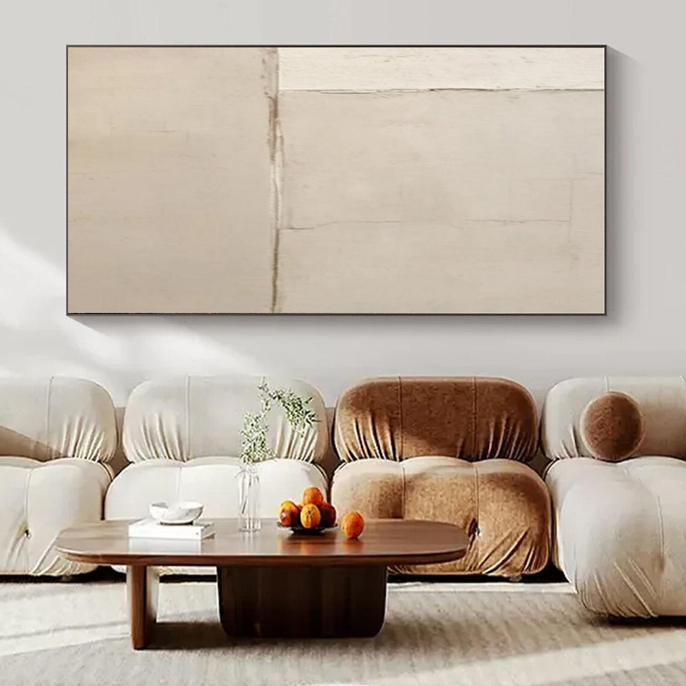 Hand-Painted Bespoke Abstract Mural for Office Cubicle Dividers