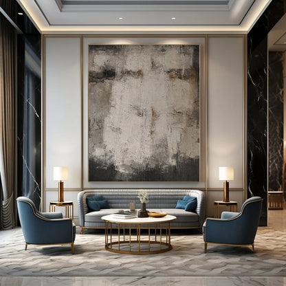 Oversized Custom Abstract Canvas for Fitness Studio Motivational Walls