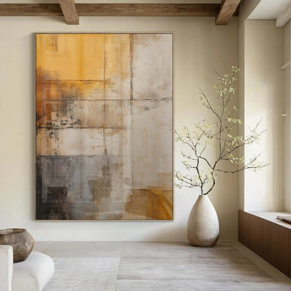 Super-Sized Hand-Painted Modern Abstract Wall Decor for Family Home Music Rooms