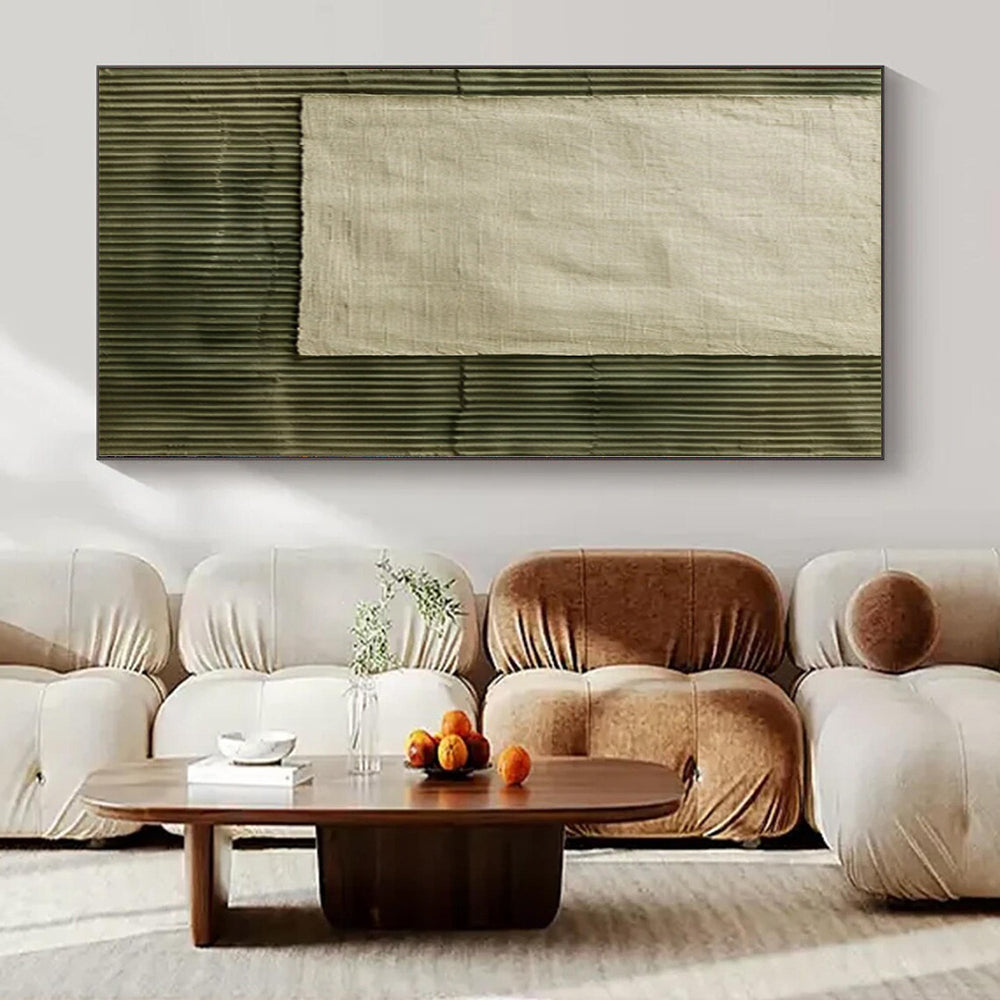 Giant Abstract Painting for Dressing Room Vanity Areas - Hand-Painted Acrylic on Canvas