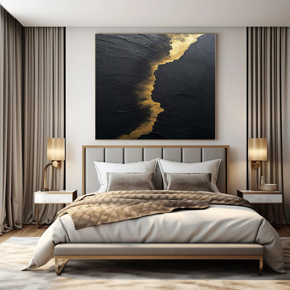 Immense Abstract Canvas for Craft Room Studios - Hand-Painted Mixed Media on Canvas