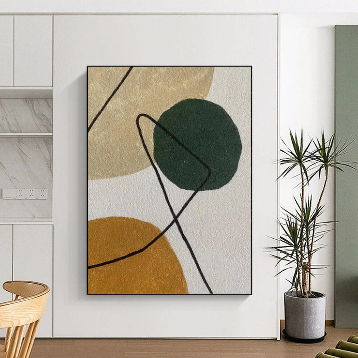Colossal Custom Abstract Wall Art for Home Craft Room Feature Wall