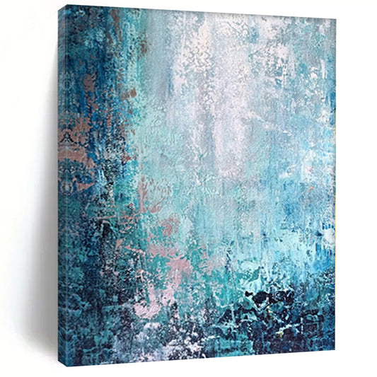 Monumental Abstract Fragment Art - Commissioned Mixed Media for Archaeological Museum Corridors