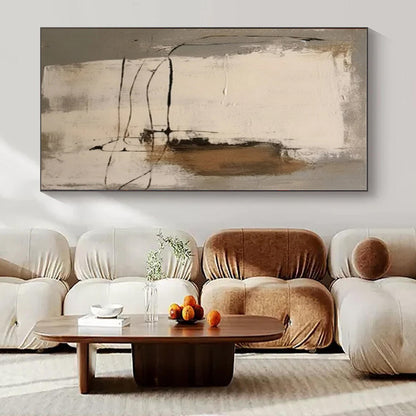 Custom Hand-Painted Abstract Wall Decor for Office Pantry Areas