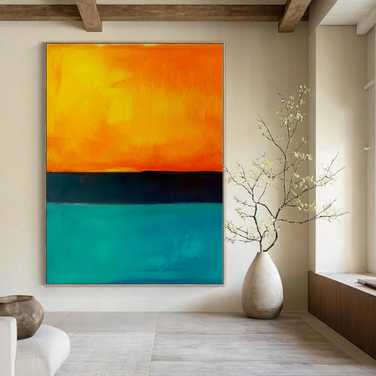 Chandelier-Focused Hand-Painted Mural for Dining Room Ceilings