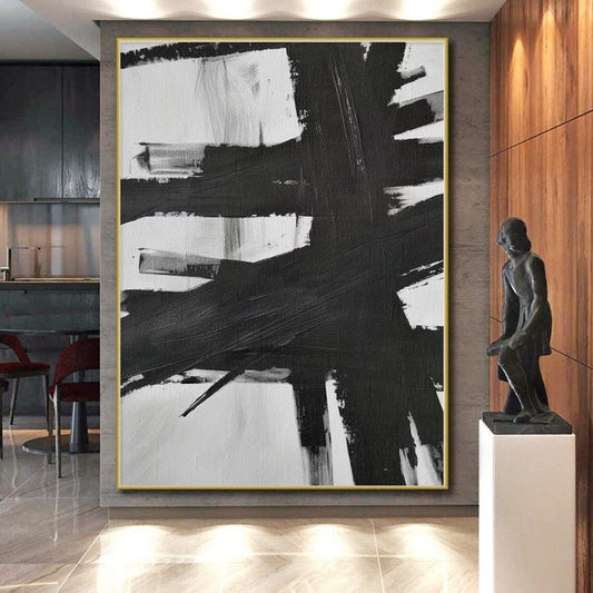 Large Custom Abstract Art for Garage Workshop Feature Walls