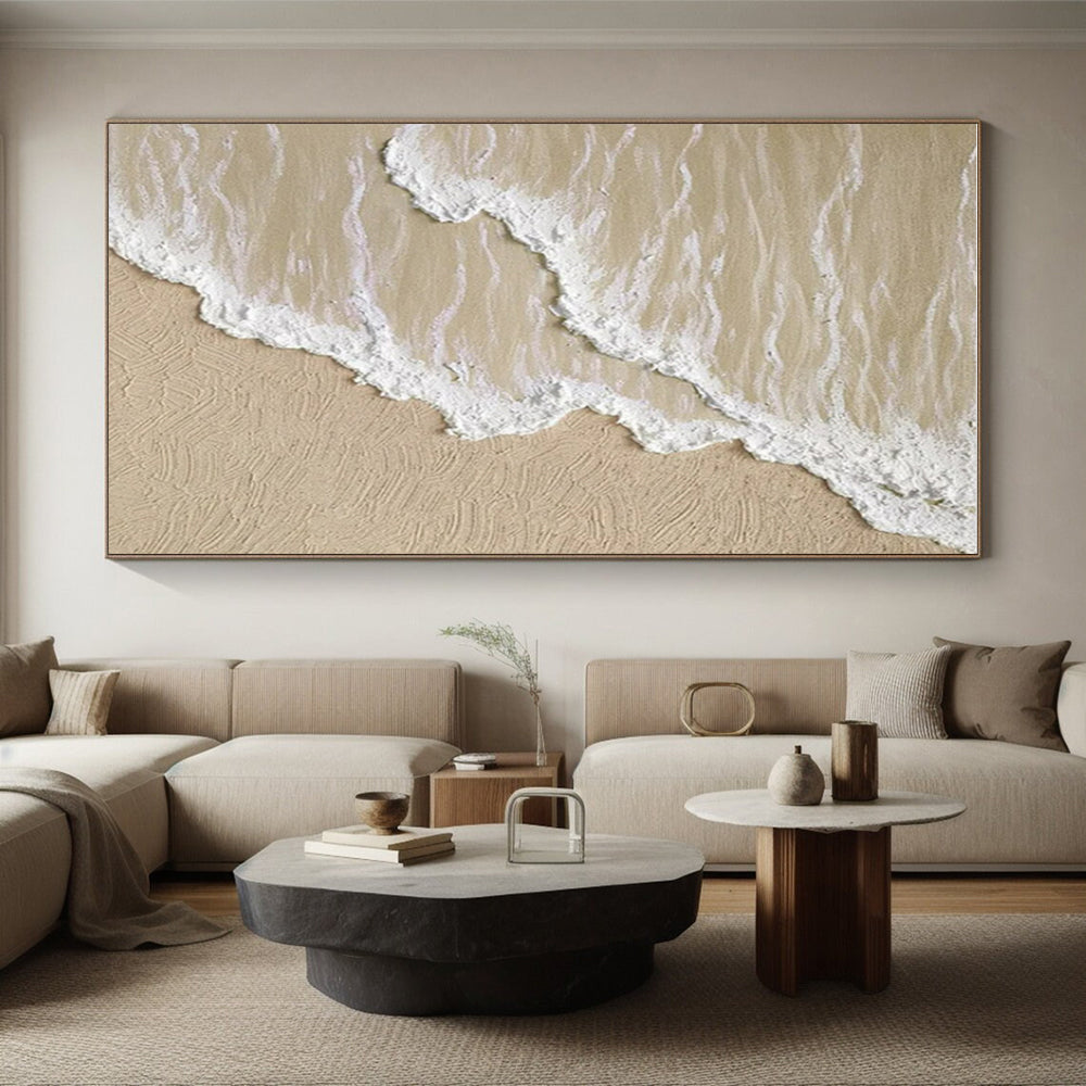 Large Custom Hand-Painted Abstract Canvas for Family Room Focal Point LargeART0662