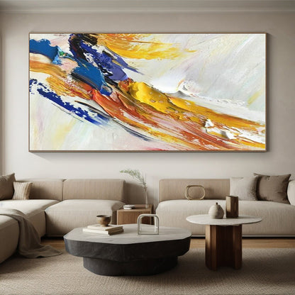 Gigantic Hand-Crafted Abstract Canvas for Dining Room Server Wall LargeART0605