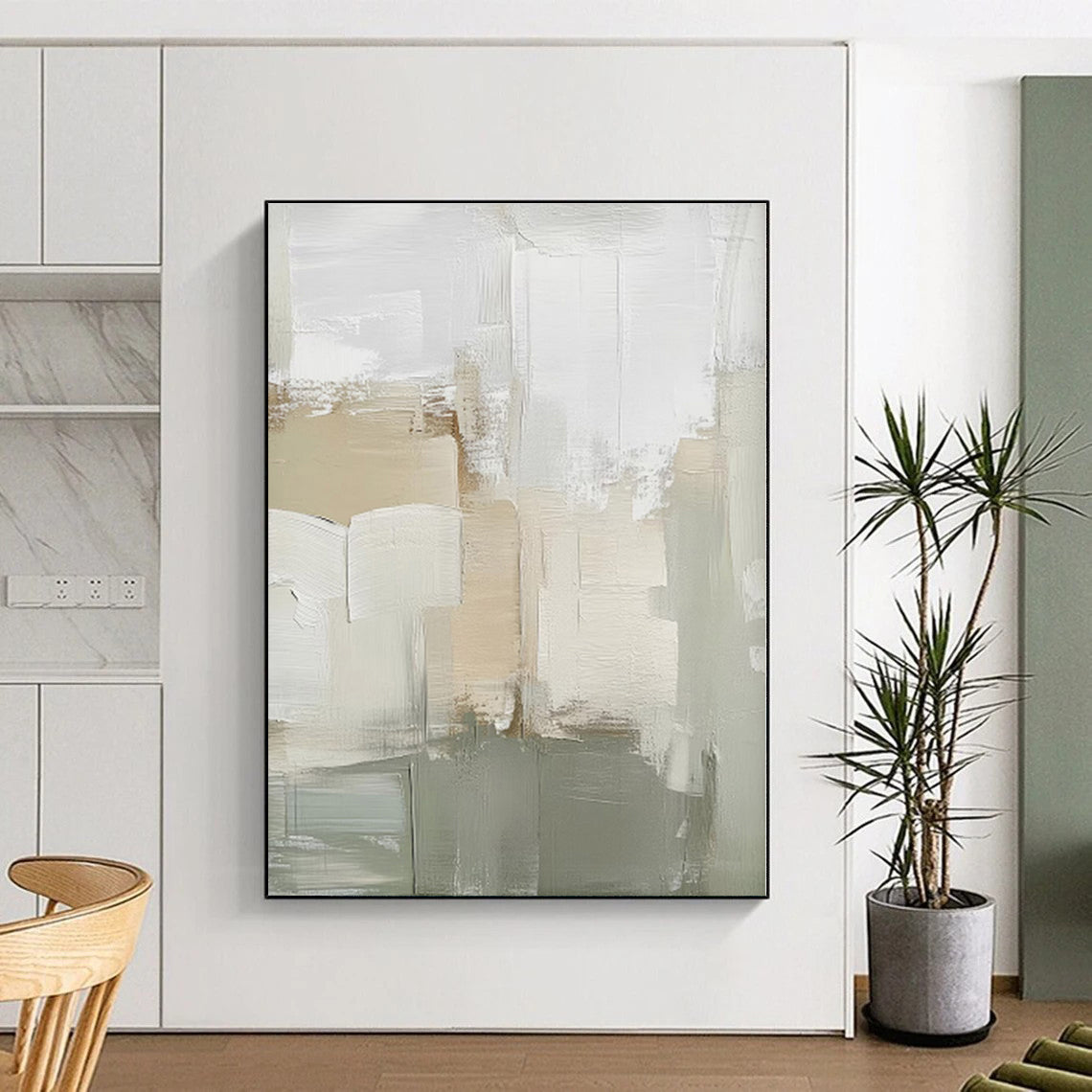 Colossal Custom Abstract Canvas for Pet Playpen Interior Wall