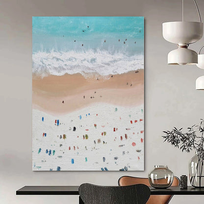 Extra-Huge Hand-Painted Modern Abstract Canvas for Living Room Above Fireplace Mantels