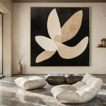 Oversized Commissioned Abstract Painting for Culinary Event Banquet Halls