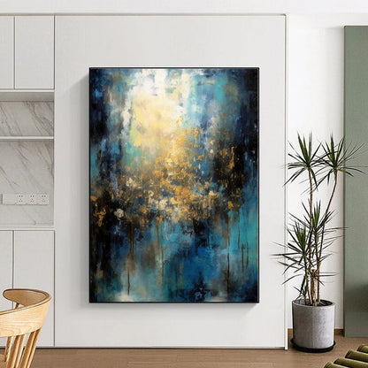 Vast Custom Abstract Art for Home Indoor Pool and Spa Feature Wall