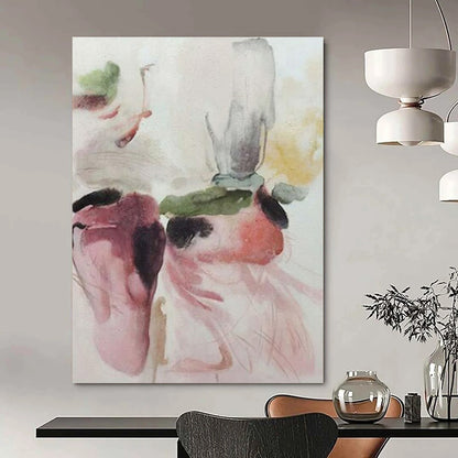 Huge Hand-Painted Contemporary Abstract Painting for Family Home Sunrooms