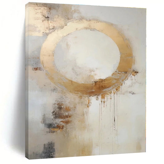 Oversized Custom Hand-Painted Abstract Painting for Home Library Study Nook Wall LargeART0586