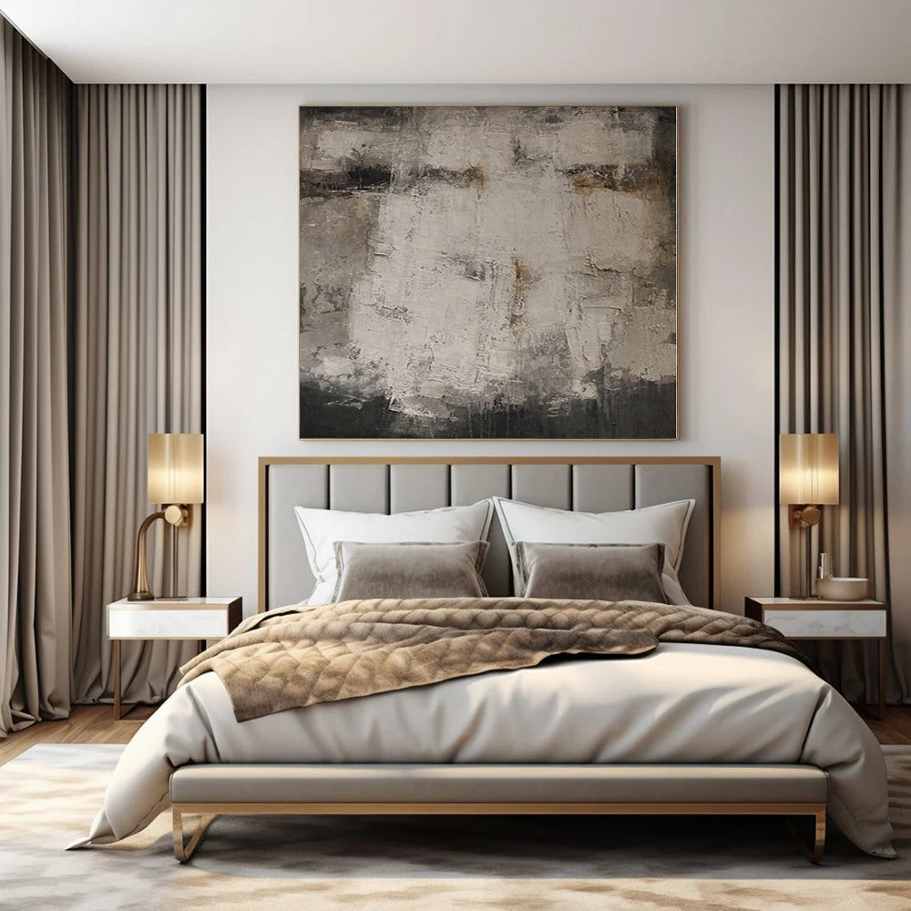 Oversized Custom Abstract Canvas for Fitness Studio Motivational Walls