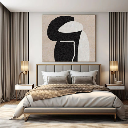 Huge Hand-Painted Contemporary Abstract Painting for Living Room Above Entryways