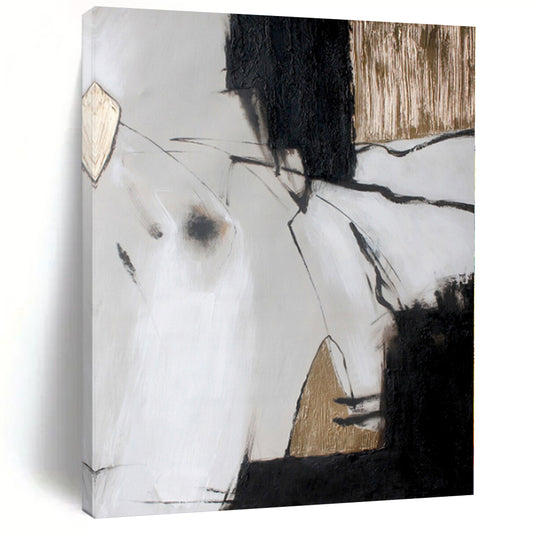 Giant Made-to-Order Abstract Canvas for Walk-in Closet Feature Walls