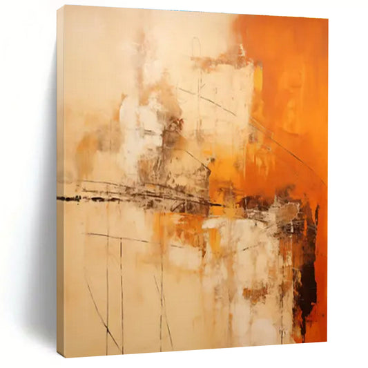 Oversized Contemporary Abstract Painting for Retail Store Window Displays