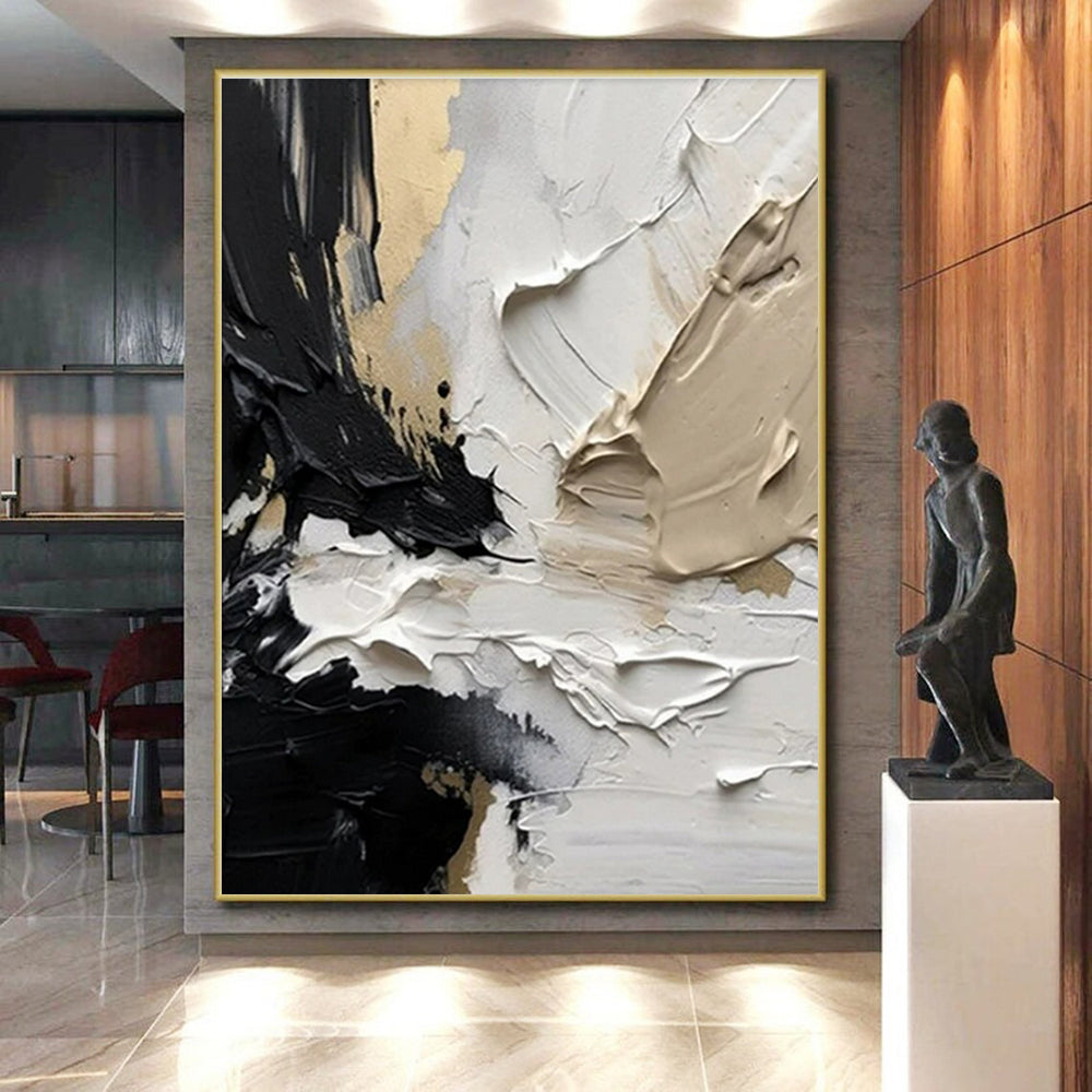 Large-Scale Abstract Art for Attic Storage and Display Wall