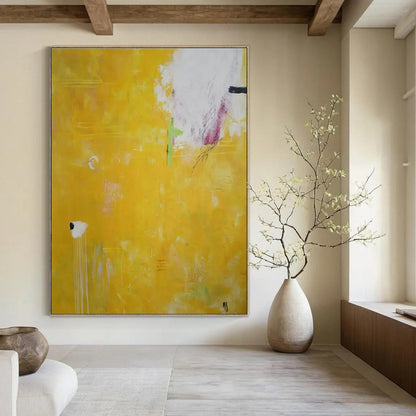 Hand-Painted Bespoke Abstract Canvas for Office & Hotel Lounges